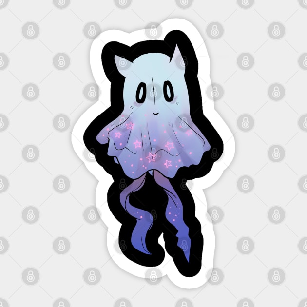 Napstablook Sticker by WiliamGlowing